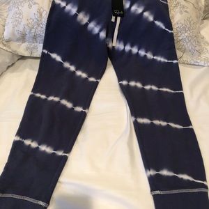 XS tie dye sweat pants from Nordstrom blue /white